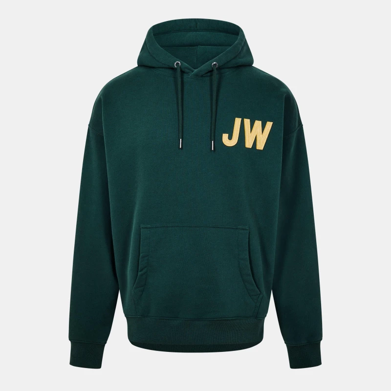 Image of Jack Wills Felt Applique Hoodie - Green Green XS