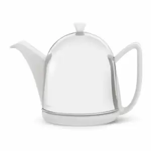 Image of Bredemeijer Teapot Cosy Manto Design With Cover 1.0L In White