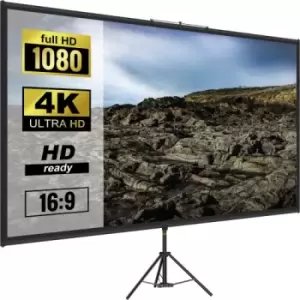 Image of VEVOR 70" Tripod 16:9 4K HD Wrinkle-Free Height Adjustable Portable Projector Screen