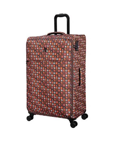 Image of IT Luggage Mellowed EA90201 X Large Soft Shell Minimals Print Brown Suitcase