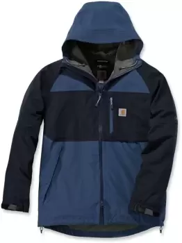 Image of Carhartt Force Hooded Jacket, blue Size M blue, Size M
