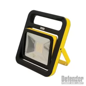 Image of Defender E206013 Slimline LED Fold Flat Floodlight 110V 30W