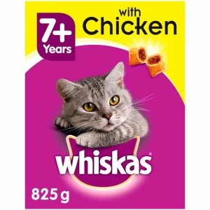 Image of Whiskas 7+ Adult Dry Cat Food With Chicken 800g