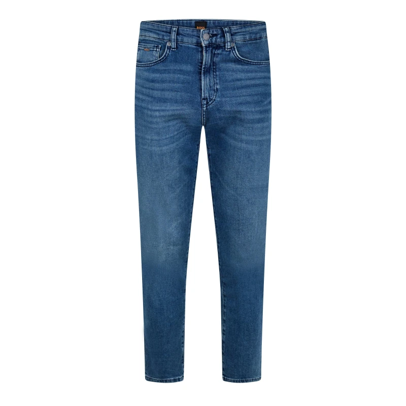 Image of Boss Boss Maine Straight-Leg Jeans - Blue 34 R Male