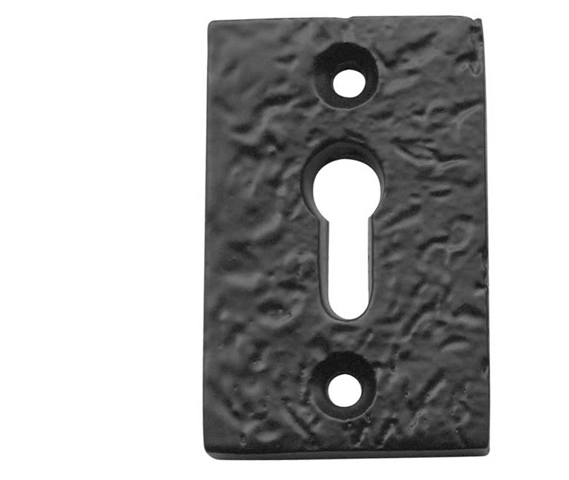 Image of LocksOnline Black Antique Rectangular Escutcheon
