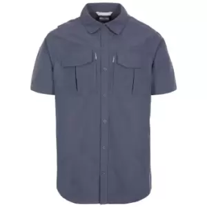 Image of Trespass Mens Baddenotch Travel Shirt (M) (Dark Grey)