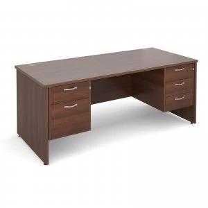 Image of Maestro 25 PL Straight Desk With 2 and 3 Drawer Pedestals 1800mm - wal