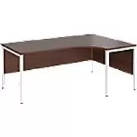 Image of Dams International Right Hand Ergonomic Desk MB18ERWHW 1,800 x 1,200 x 725 mm