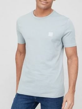 Image of Hugo Boss Tales Chest Logo T-Shirt Grey Size S Men