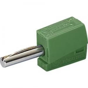 Image of Jack plug Plug straight Pin diameter 4mm Green WAGO