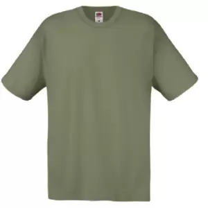 Image of Fruit Of The Loom Mens Screen Stars Original Full Cut Short Sleeve T-Shirt (L) (Classic Olive)