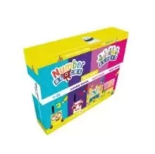 Image of Numberblocks and Alphablocks: Let's Learn Numbers and Letters Set : 4 Wipe-clean books with pens included