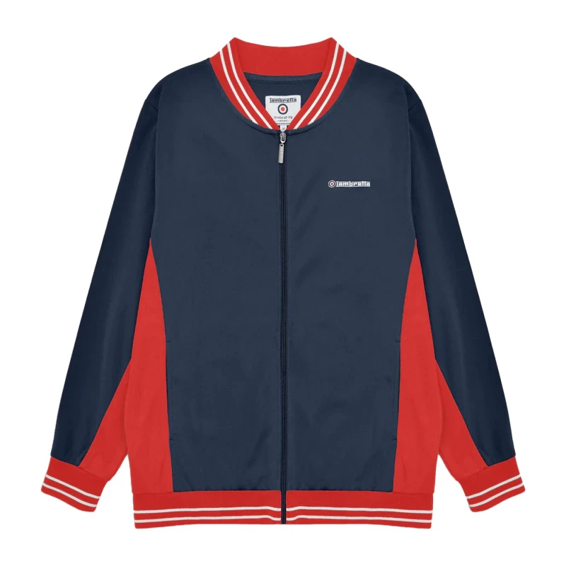 Image of Lambretta Lambretta Men Vintage Track Jacket in Navy Size: Medium Navy M Male 5063703659574
