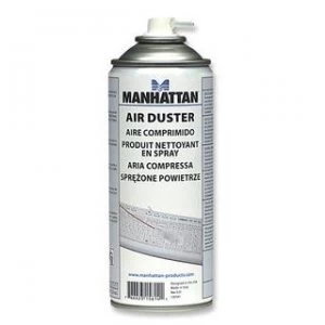 Image of Manhattan Air Duster 400ml Can Extension Tube 15cm Gently Remove Dust and Debris from sensitive electronics such as keyboards/laptops contains no CFC