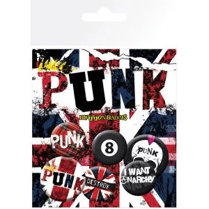 Image of Punk Union Jack Badge Pack
