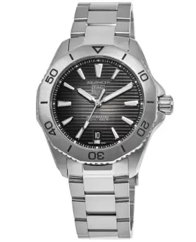 Image of Tag Heuer Aquaracer Professional 200 Date Black Dial Steel Mens Watch WBP2110.BA0627 WBP2110.BA0627