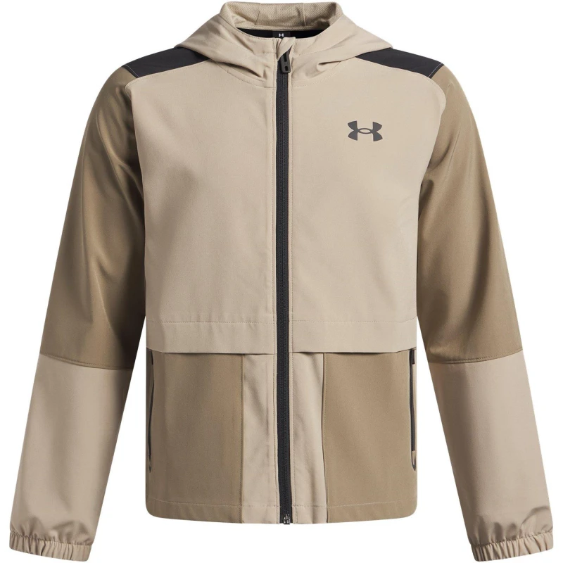 Image of Under Armour UA Unstp Wvn Jkt Khaki/Bayou/Blk male 11-12 (L)