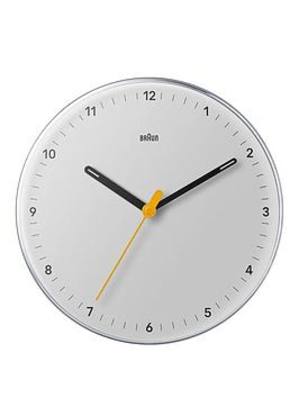Image of Braun Classic 23cm Wall Clock, White, Men White W6OXZ Male