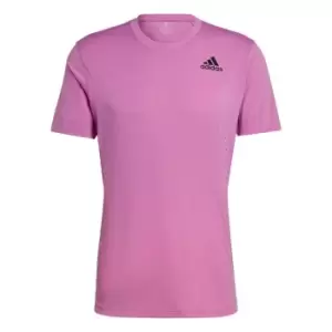 Image of adidas Tennis New York FreeLift T-Shirt Mens - Semi Pulse Lilac