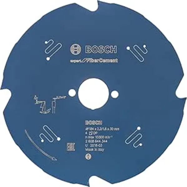 Image of Bosch Fiber Cement Cutting Saw Blade 2608644344 Diameter: 184mm