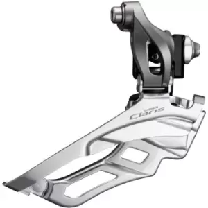 Image of Shimano Claris R2030 Triple 8 Speed Braze On Front Derailleur - Grey