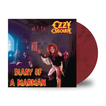 Image of Ozzy Osbourne - Diary Of A Madman Red & Black Swirl Vinyl