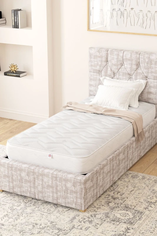 Image of Aspire Aspire 600 Bonnell Cooling Mattress in White Size: Small Single White Small Single Unisex 5057632286918