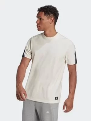 Image of adidas Future Icons Single Jersey Tee, White, Size L, Men
