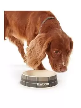 Image of Barbour Tartan Dog Bowl