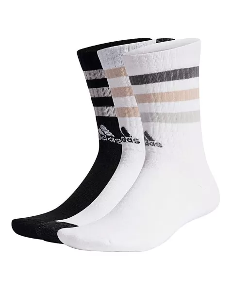 Image of adidas 3 Stripes Crew 3 Pack Socks