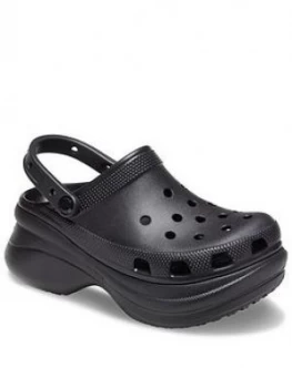 Image of Crocs Classic Bae Wedge Clog Shoe - Black