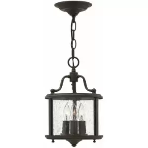 Image of Loops - 3 Bulb Ceiling Pendant Light Fitting Olde Bronze LED E14 60W Bulb