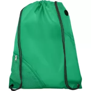 Image of Bullet Oriole Duo Pocket Drawstring Bag (One Size) (Green)