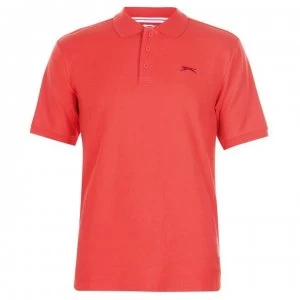 Image of Slazenger Plain Polo Shirt Mens - Poppy Red