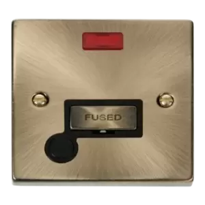 Image of Click Scolmore Deco Ingot 13A Flex Outlet Neon Fused Spur Unit - VPAB553BK