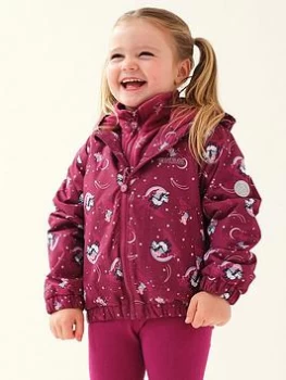 Image of Regatta Kid's Peppa Pig Muddy Puddle Padded Jacket - Raspberry, Raspberry, Size 2-3 Years, Women