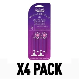 Image of Stressfree Lavender (Pack Of 4) Essentials Vent Stick
