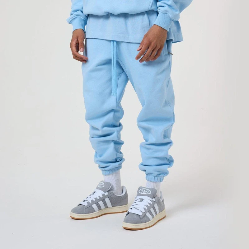 Image of Tela Cruz Mens Closed Hem Fleece Jogging Bottoms Placid Blue male Small