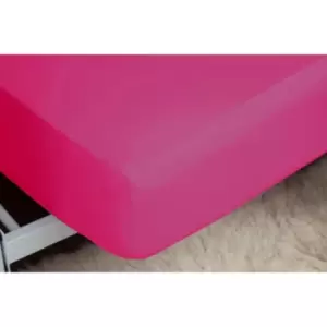 Image of Easy Care Fitted Sheet King Fuchsia