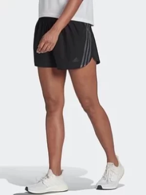 Image of adidas Run Icons 3-stripes Running Shorts, Black Size M Women