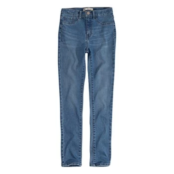 Image of Levis 721 HIGH RISE SUPER SKINNY Girls in Blue - Sizes 10 years,12 years,14 years,16 years