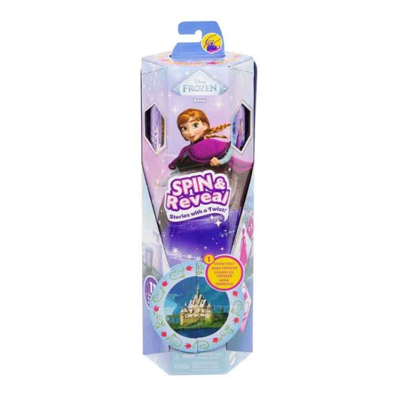 Image of Disney Frozen Disney Frozen Spin & Reveal Anna Fashion Doll & Accessories