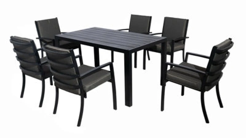 Image of FURNITURE ONE Patio Rattan Bench Seat Mid Grey