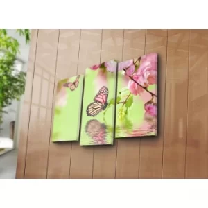 Image of 3KBPAT-22 Multicolor Decorative Canvas Painting (3 Pieces)