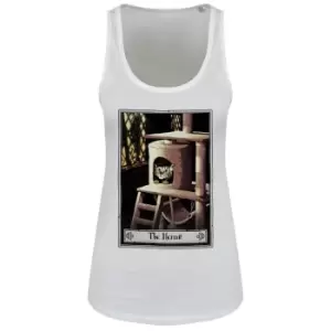 Image of Deadly Tarot Womens/Ladies The Hermit Felis Vest Top (S) (White)