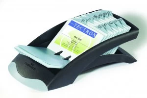 Image of Durable Visifix Desk Business Card Index Black 241301