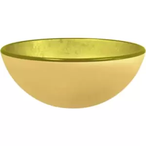Image of Vidaxl - Basin Tempered Glass 30x12cm Gold Gold