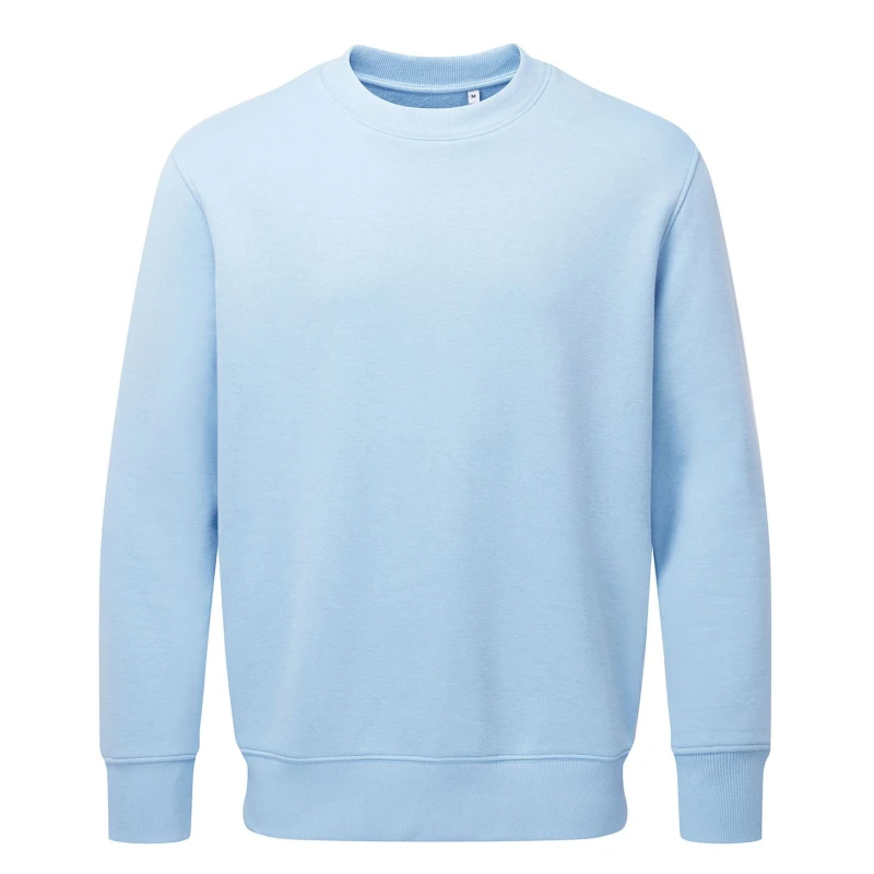 Image of Anthem Mens Plain Sweatshirt in Light Blue Size: XS Light Blue Male XS