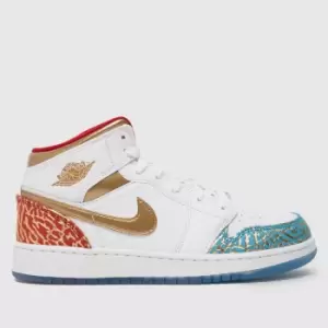 Image of Nike Jordan Multi Air 1 Mid Youth Trainers