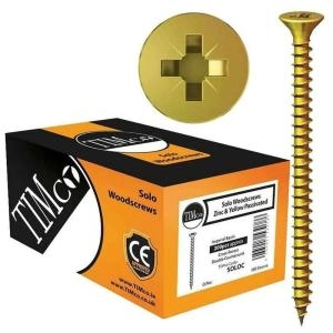 Image of Solo Countersinking Pozi Wood Screws 4mm 15mm Pack of 200